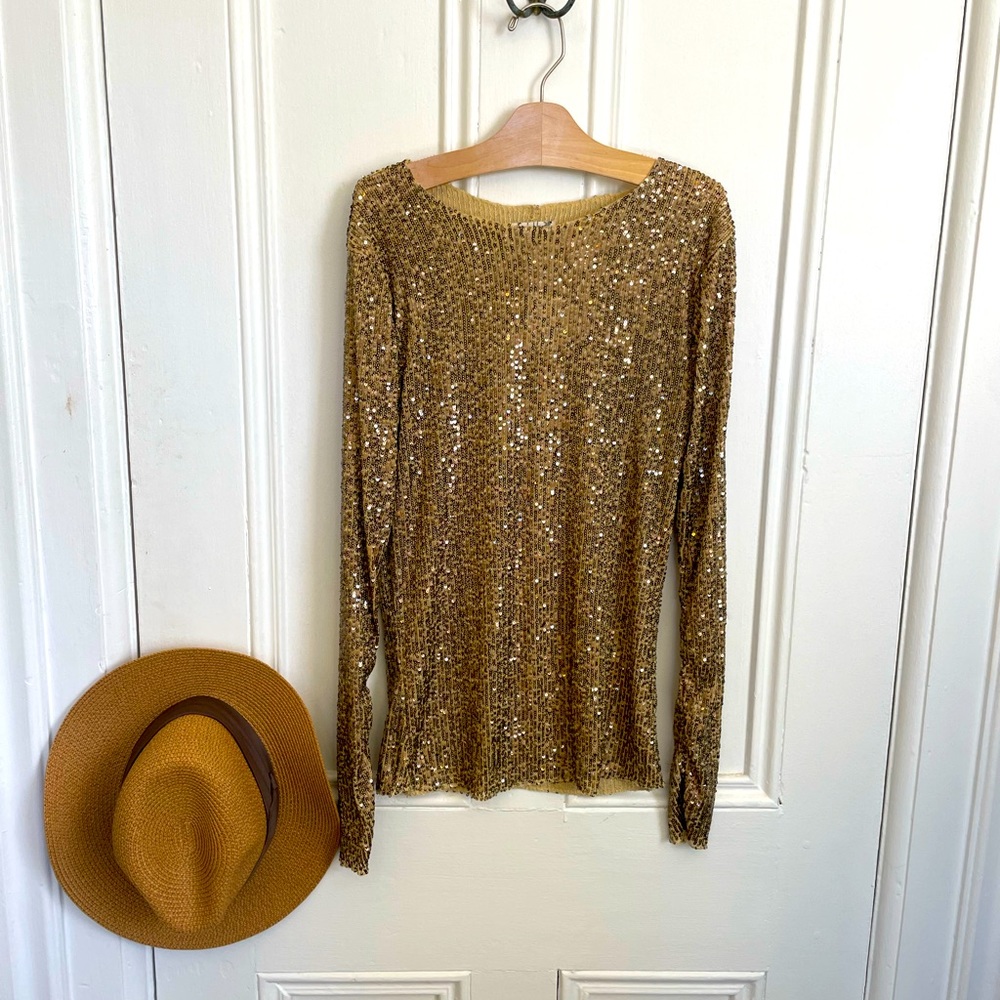 NWT Free People Gold Rush Top Size Small